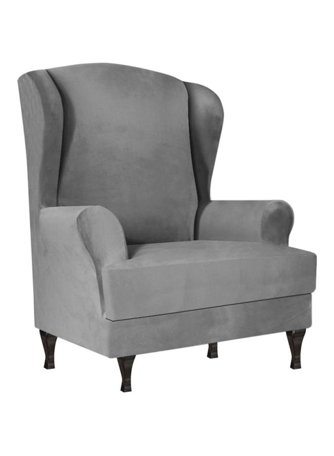 Recliner Stretch Sofa Slipcover Dark Grey 28x8x28cm - Image 1