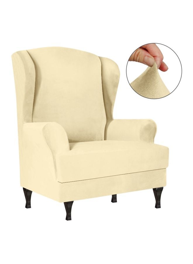 غطاء أريكة قابلة  للتمدد بيج 28x8x28سم - Image 2