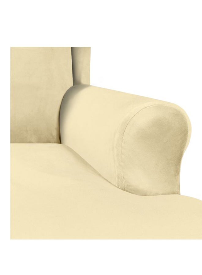 غطاء أريكة قابلة  للتمدد بيج 28x8x28سم - Image 4