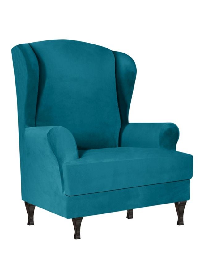غطاء أريكة قابل للتمدد أخضر غامق 28x8x28سم - Image 1