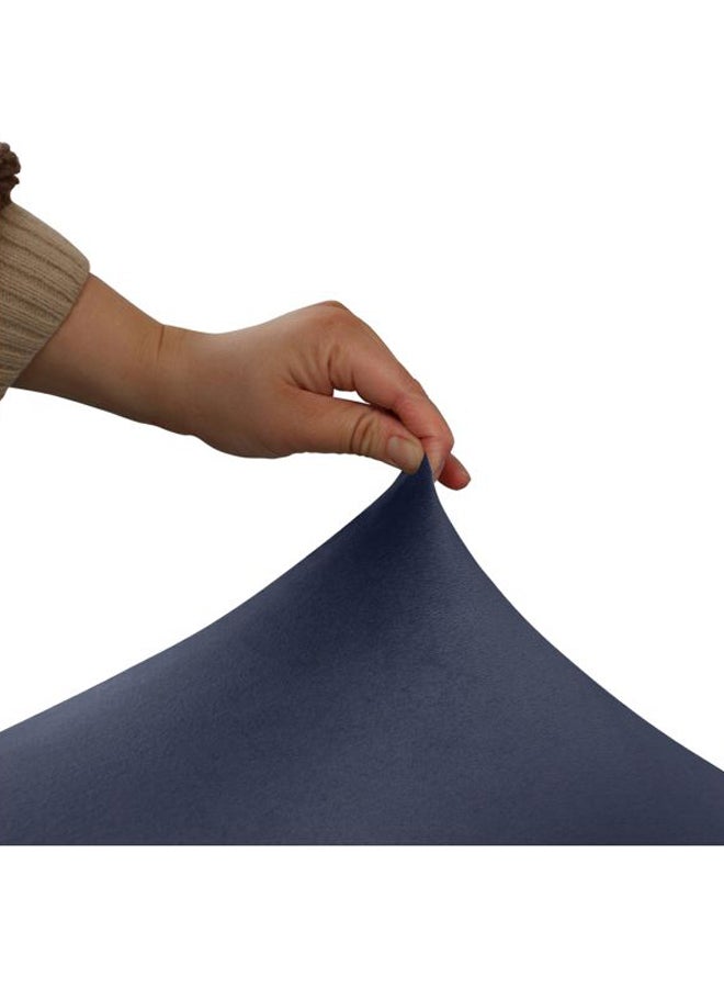 غطاء أريكة قابل للتمدد أزرق داكن 28x8x28سم - Image 5