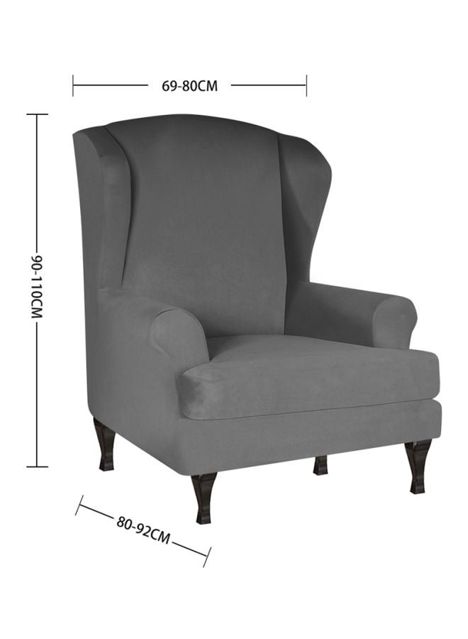 غطاء أريكة متحركة قابل للتمدد رمادي داكن 28x8x28سم - Image 3
