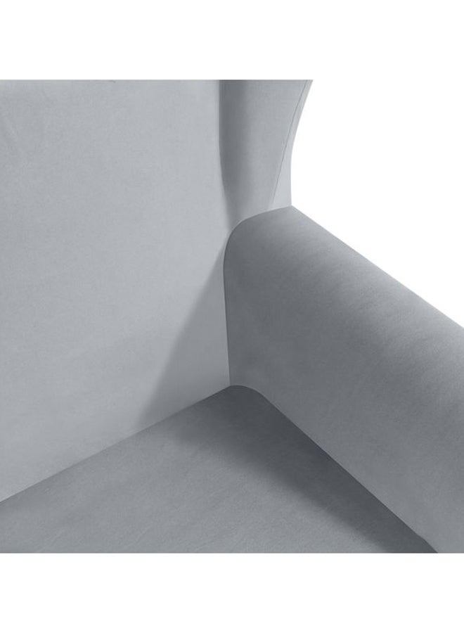 غطاء أريكة قابلة للتمدد منزلق رمادي فاتح 28x8x28سم - Image 4
