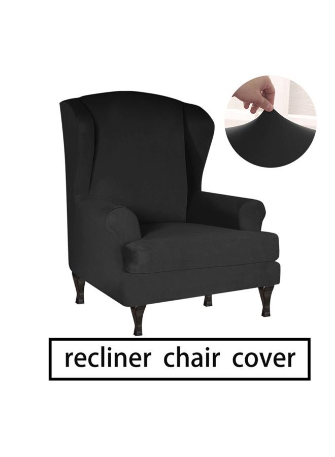 غطاء أريكة قابلة  للتمدد أسود 28X8X28سم - Image 2