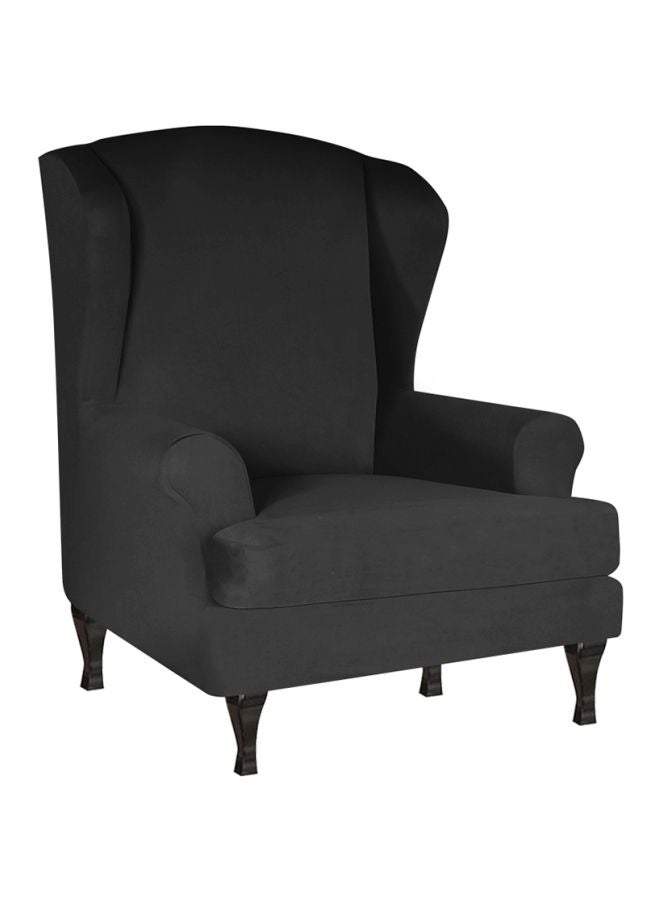 غطاء أريكة قابلة  للتمدد أسود 28X8X28سم - Image 3