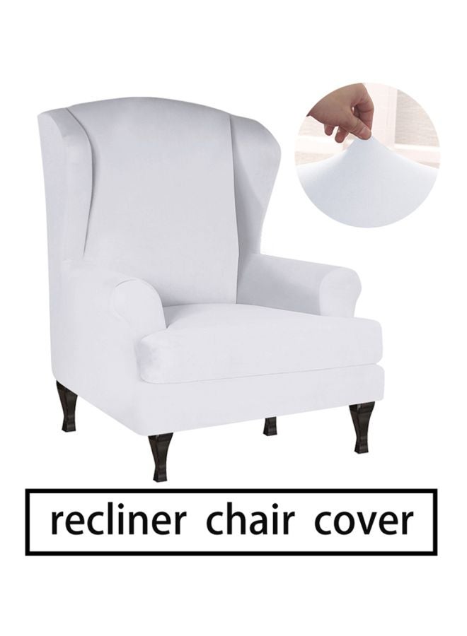 غطاء أريكة يمكن فتحها قابل للتمدد أبيض 28X8X28سم - Image 2