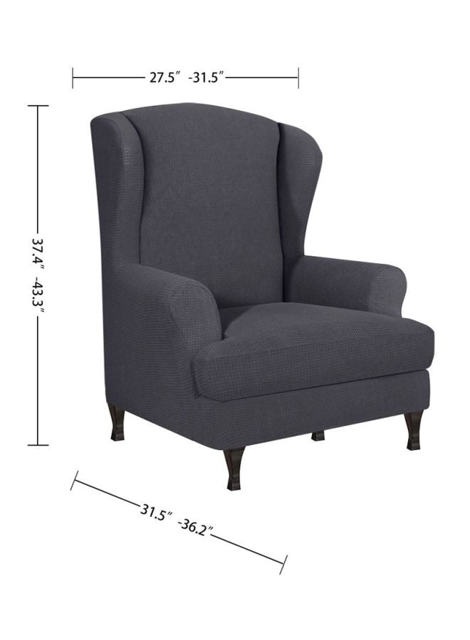 غطاء أريكة قابل للتمدد رمادي داكن 28x8x28سم - Image 4