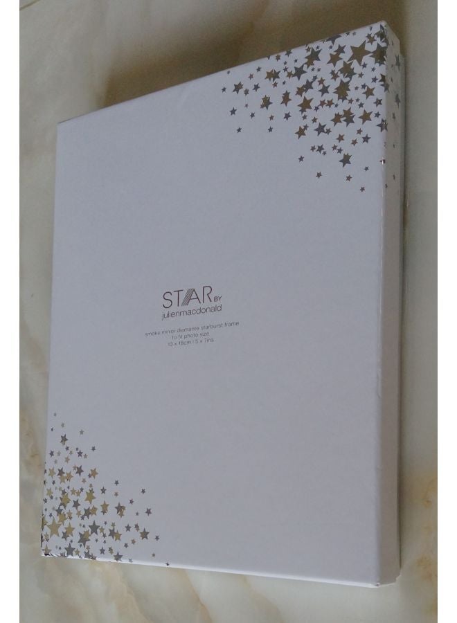 DEBENHAMS - Rectangle Shaped Picture Frame Silver/Clear 4x6inch - Image 1