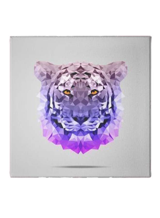 Tiger Pattern Hidden Frame Canvas Wall Painting Multicolour 50 x 50cm - Image 1