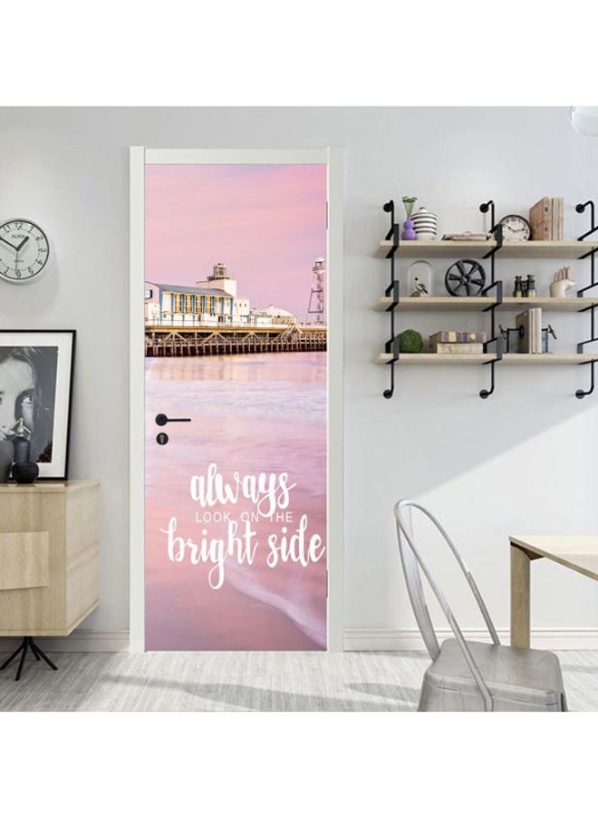 Printed Waterproof Home Decoration Sticker Pink/White/Brown 50x120cm  - Image 1