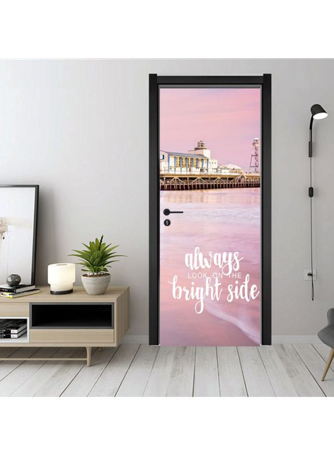 Printed Waterproof Home Decoration Sticker Pink/White/Brown 50x120cm  - Image 2
