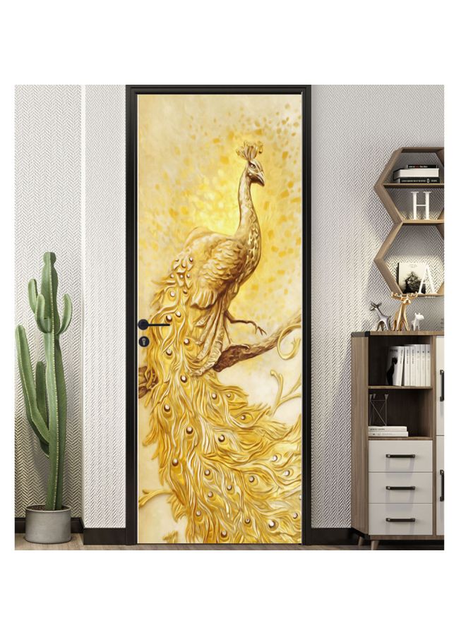 Waterproof Printed Sticker Gold/Yellow/Brown 50x120cm  - Image 2