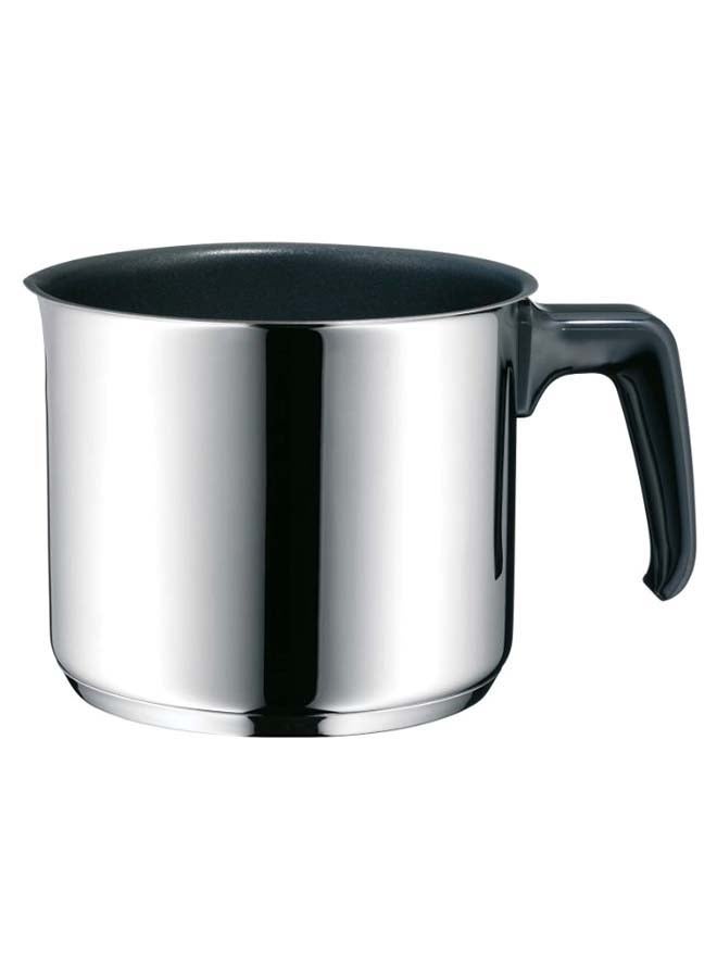 WMF Milk Pot With Handle Silver/Black 14cm - Image 1