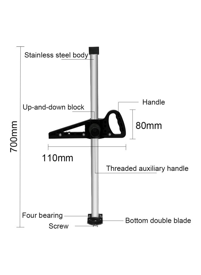 Portable Gypsum Board Cutter Silver/Black 70x8x11cm  - Image 3