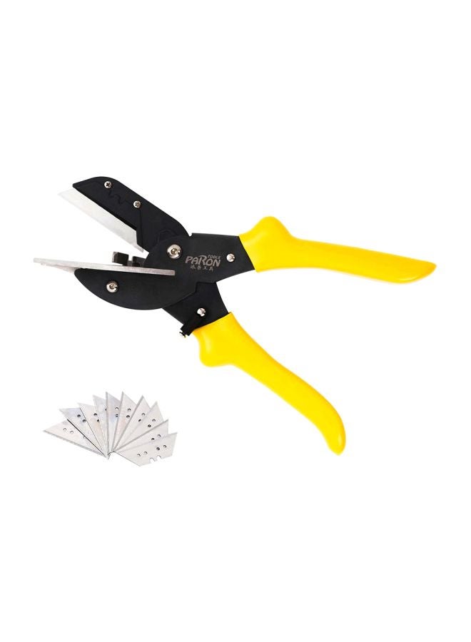Paron Stainless Steel Multifunctional Adjustable Angle Scissor Yellow/Black/Silver 230x70x70mm - Image 2