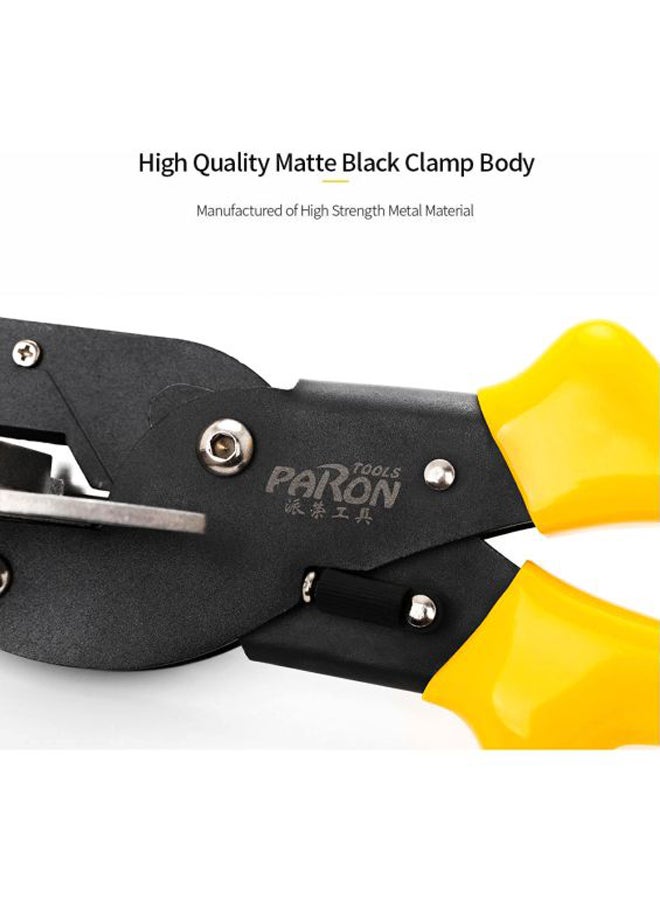 Paron Stainless Steel Multifunctional Adjustable Angle Scissor Yellow/Black/Silver 230x70x70mm - Image 5