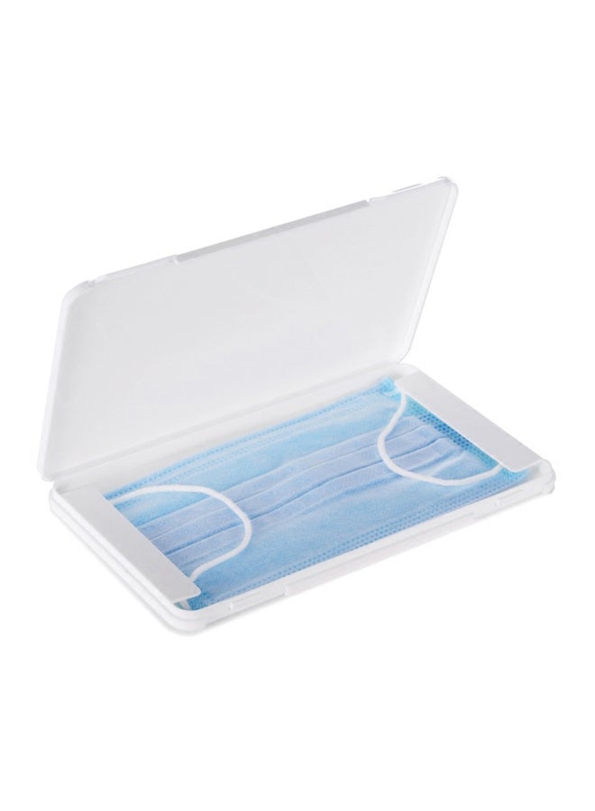 Portable Mask Storage Box White 19x1.2x11cm  - Image 2