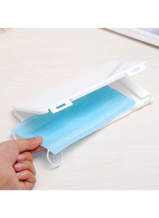 Portable Mask Storage Box White 19x1.2x11cm  - Image 3