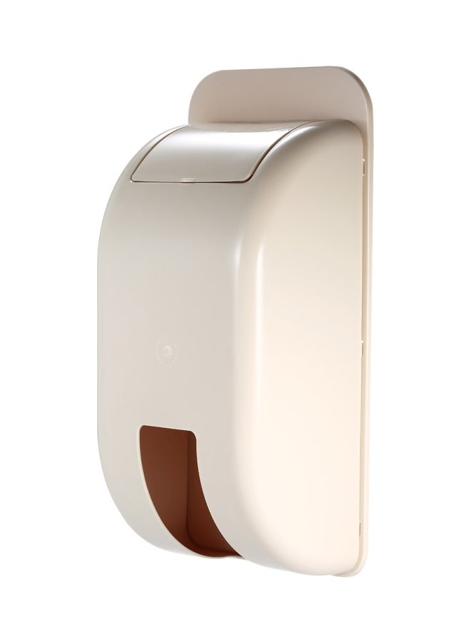 Wall-Mounted Plastic Bag Dispenser Beige 30x10x14cm - Image 3