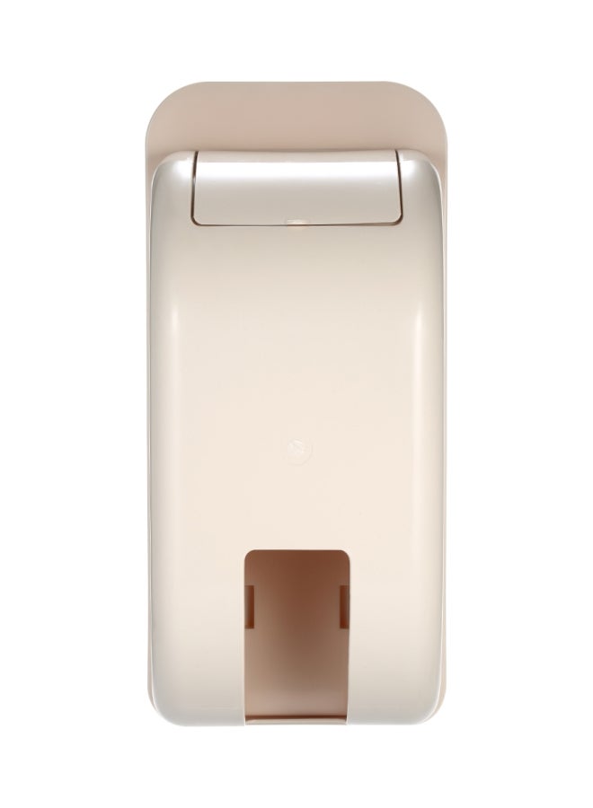 Wall-Mounted Plastic Bag Dispenser Beige 30x10x14cm - Image 1