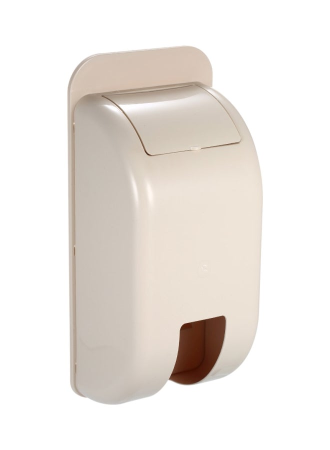 Wall-Mounted Plastic Bag Dispenser Beige 30x10x14cm - Image 2