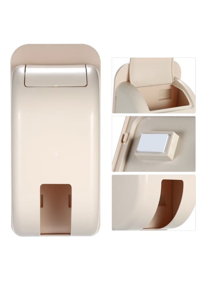 Wall-Mounted Plastic Bag Dispenser Beige 30x10x14cm - Image 5