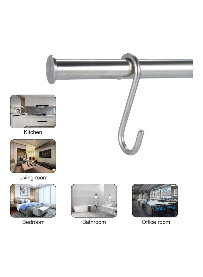 10-Piece S-Shaped Multifunctional Hooks Set Silver 15.5x1.5x11cm  - Image 5