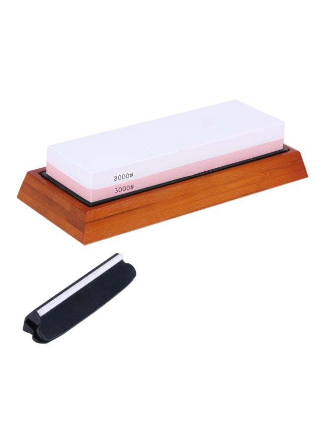 Grit Sharpening Double-Sided Grindstone Set White/Pink/Brown  - Image 1