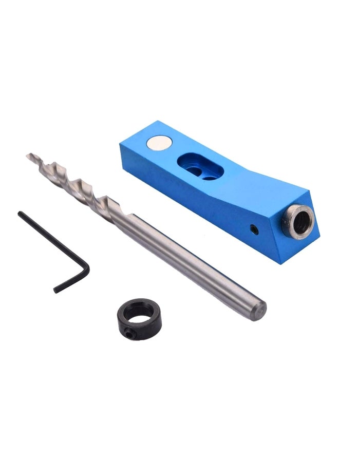 4-Piece Magnetic Hole Jig Set Blue/Silver/Black - Image 1