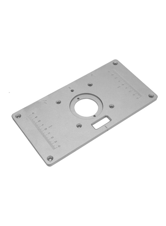 Generic 21-Piece Multifunctional Router Table Insert Plate Engraving Machine Set Silver/Red 9.3x4.7x0.3inch  - Image 2