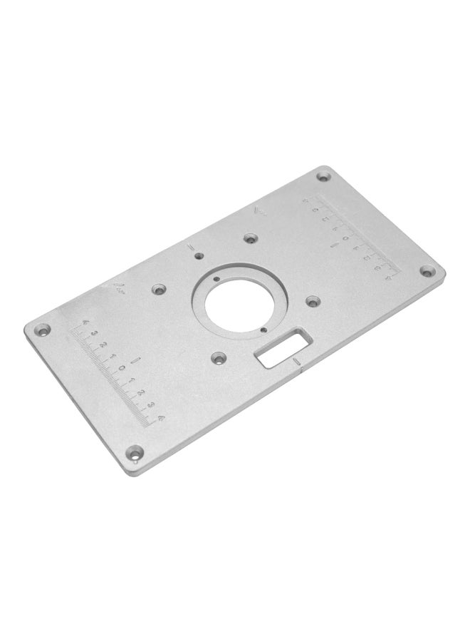 Generic 21-Piece Multifunctional Router Table Insert Plate Engraving Machine Set Silver/Black 9.3x4.7x0.3inch  - Image 2