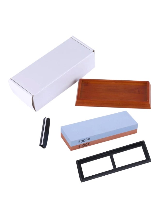 Grit Sharpening Double-Sided Grindstone Set Blue/Brown  - Image 1