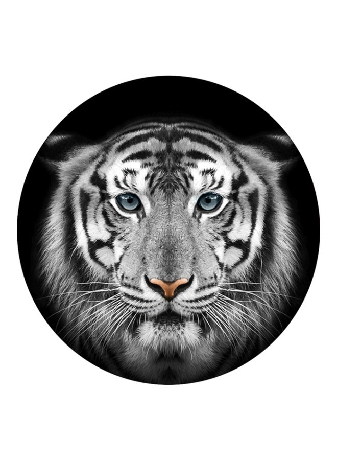 Waterproof Tiger Printed Floor Sticker Black/White/Grey 50cm - Image 1