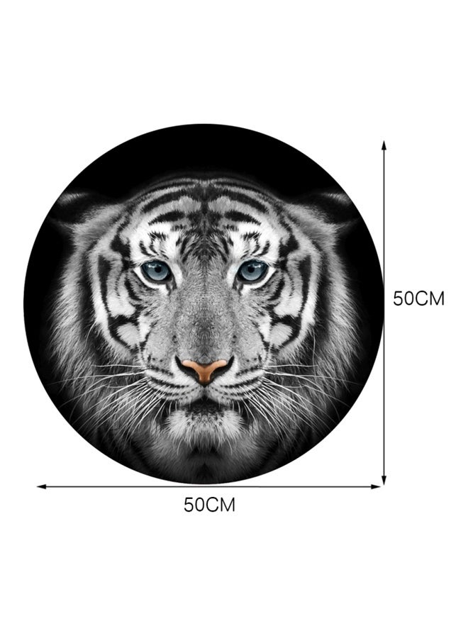 Waterproof Tiger Printed Floor Sticker Black/White/Grey 50cm - Image 2