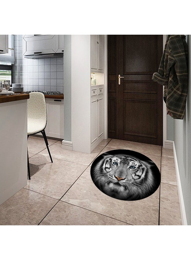 Waterproof Tiger Printed Floor Sticker Black/White/Grey 50cm - Image 3