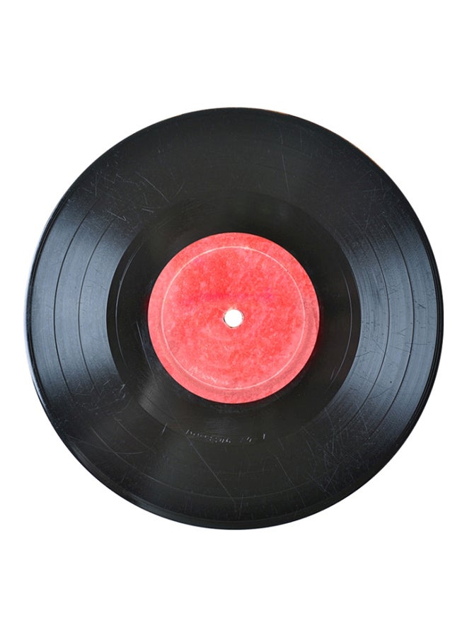 Waterproof Disc Printed Floor Sticker Black/Red 50cm - Image 1