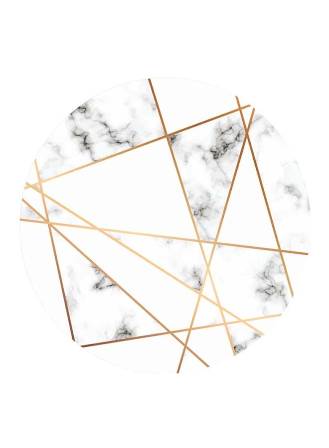 Waterproof Marbel Printed Floor Sticker White/Gold 50cm - Image 1