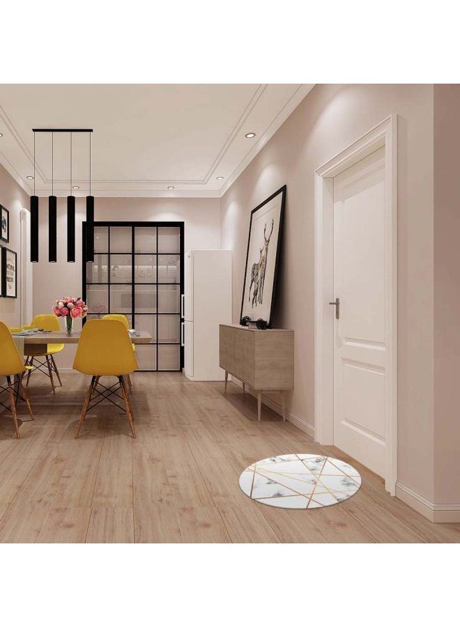 Waterproof Marbel Printed Floor Sticker White/Gold 50cm - Image 3