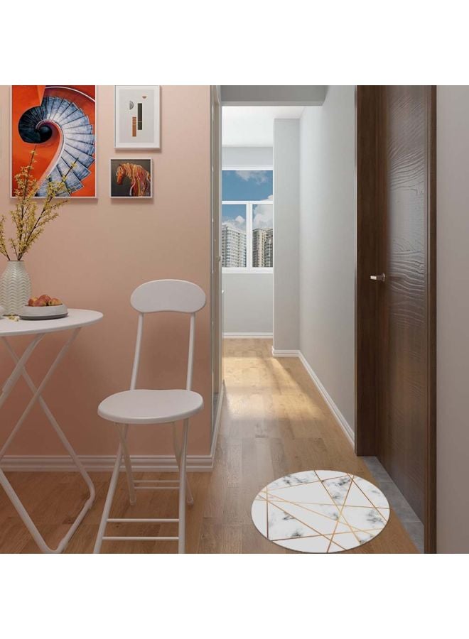 Waterproof Marbel Printed Floor Sticker White/Gold 50cm - Image 4