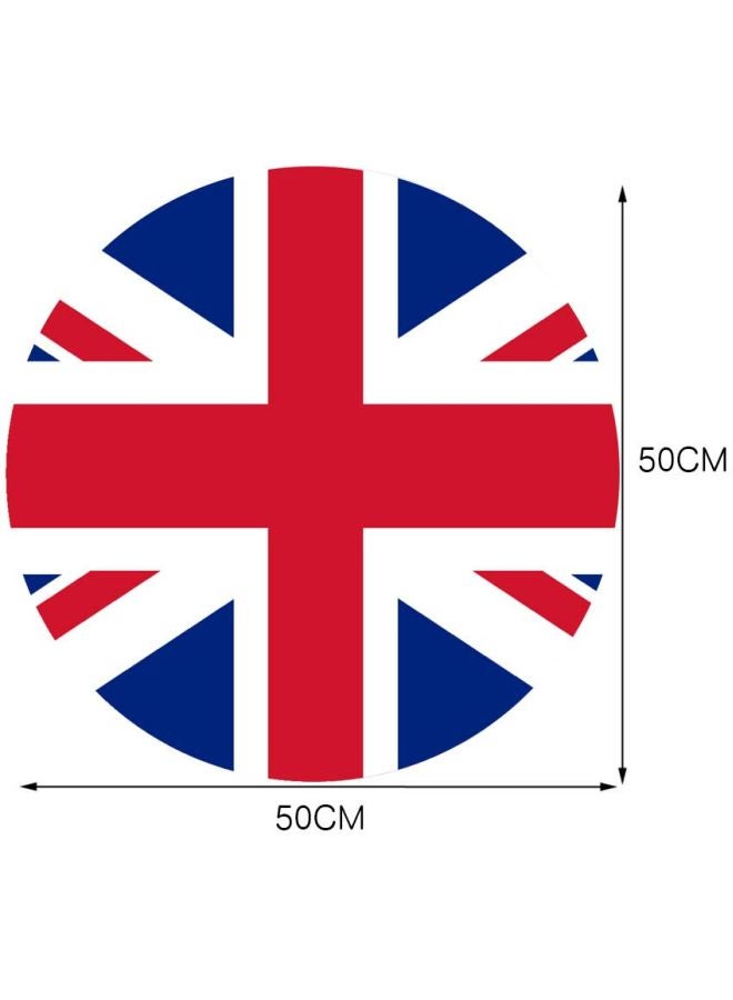 Waterproof Flag Printed Floor Sticker White/Red/Blue 50cm - Image 2