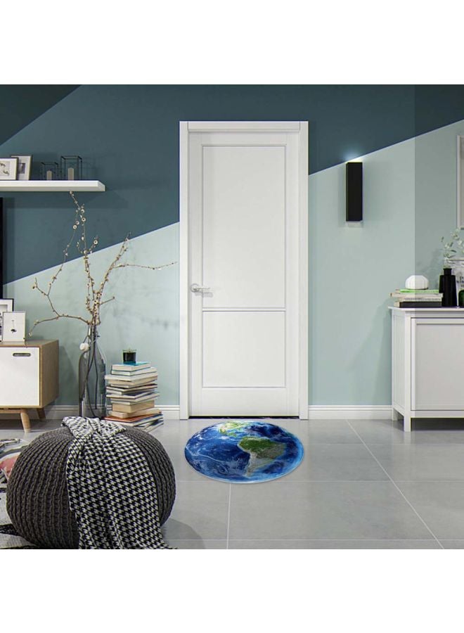 Waterproof Earth Printed Floor Sticker Blue/Green/White 50cm - Image 5
