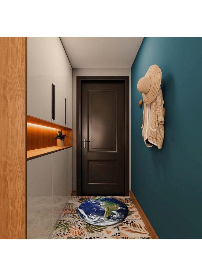 Waterproof Earth Printed Floor Sticker Blue/Green/White 50cm - Image 5