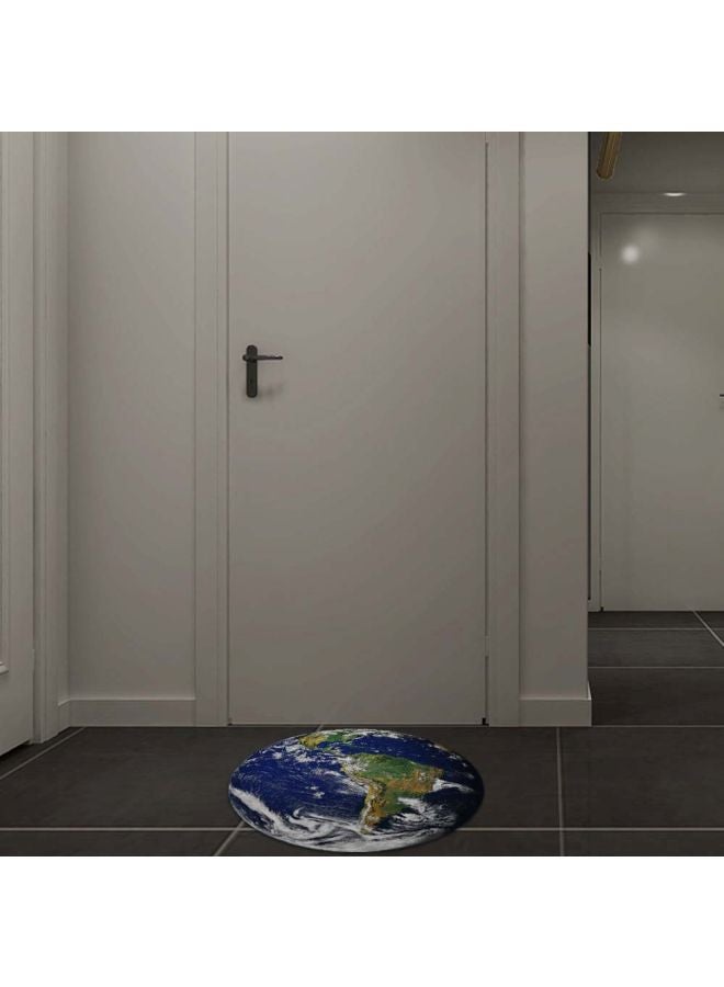 Waterproof Earth Printed Floor Sticker Blue/Green/White 50cm - Image 4
