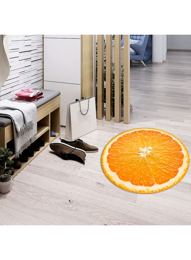 Orange Fruit Themed Floor Sticker Orange/White 50x50cm - Image 2