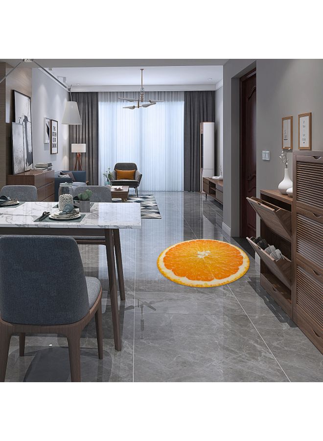 Orange Fruit Themed Floor Sticker Orange/White 50x50cm - Image 4