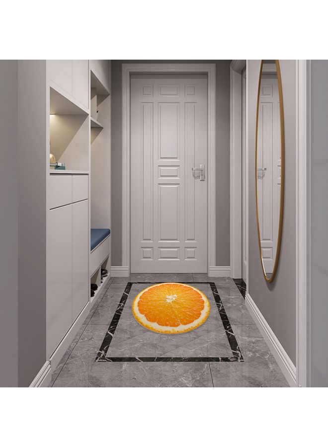Orange Fruit Themed Floor Sticker Orange/White 50x50cm - Image 5