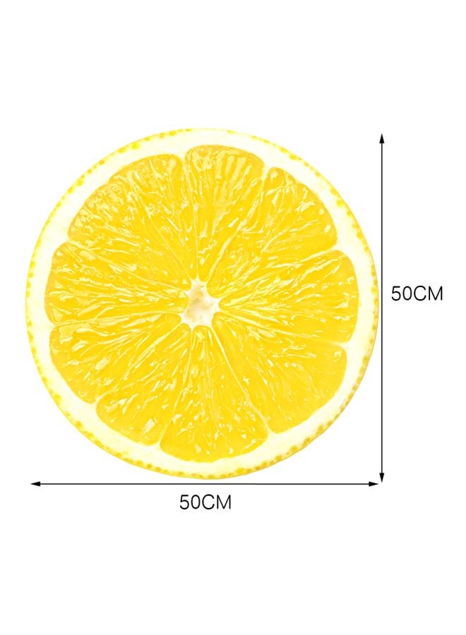 Lemon Fruit Themed Floor Sticker Yellow/White 50centimeter - Image 2