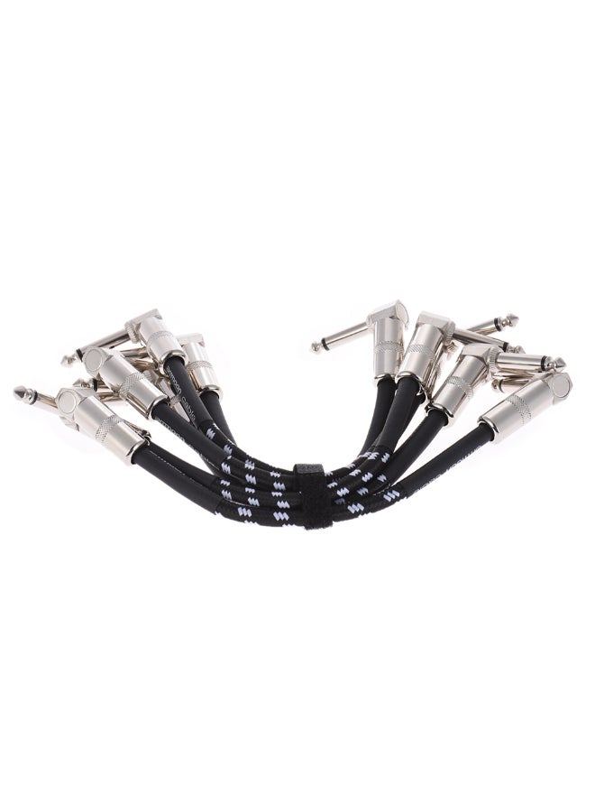 ammoon Pack Of 6 Guitar Effect Pedal Instrument Patch Cable - Image 2