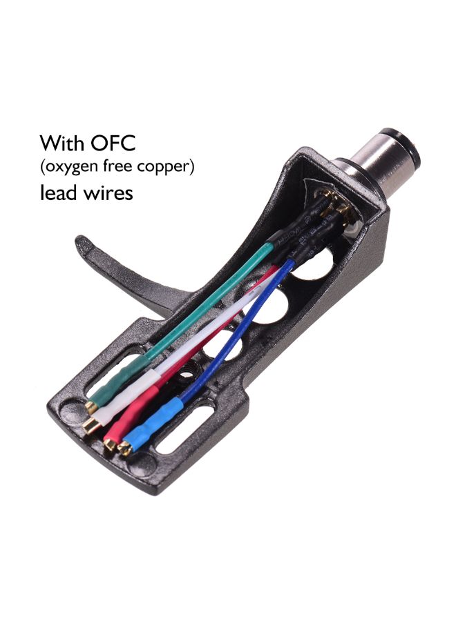 4-Pin Aluminum Alloy Universal LP Disc Record Player Phono Turntable Headshell With OFC Leadwires