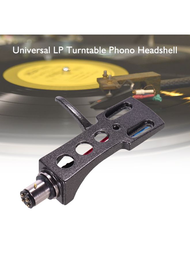 4-Pin Aluminum Alloy Universal LP Disc Record Player Phono Turntable Headshell With OFC Leadwires